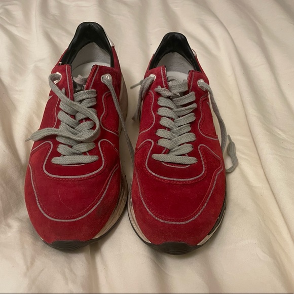 Golden Goose running shoes red- size 37 euro lightly worn - Picture 4 of 4